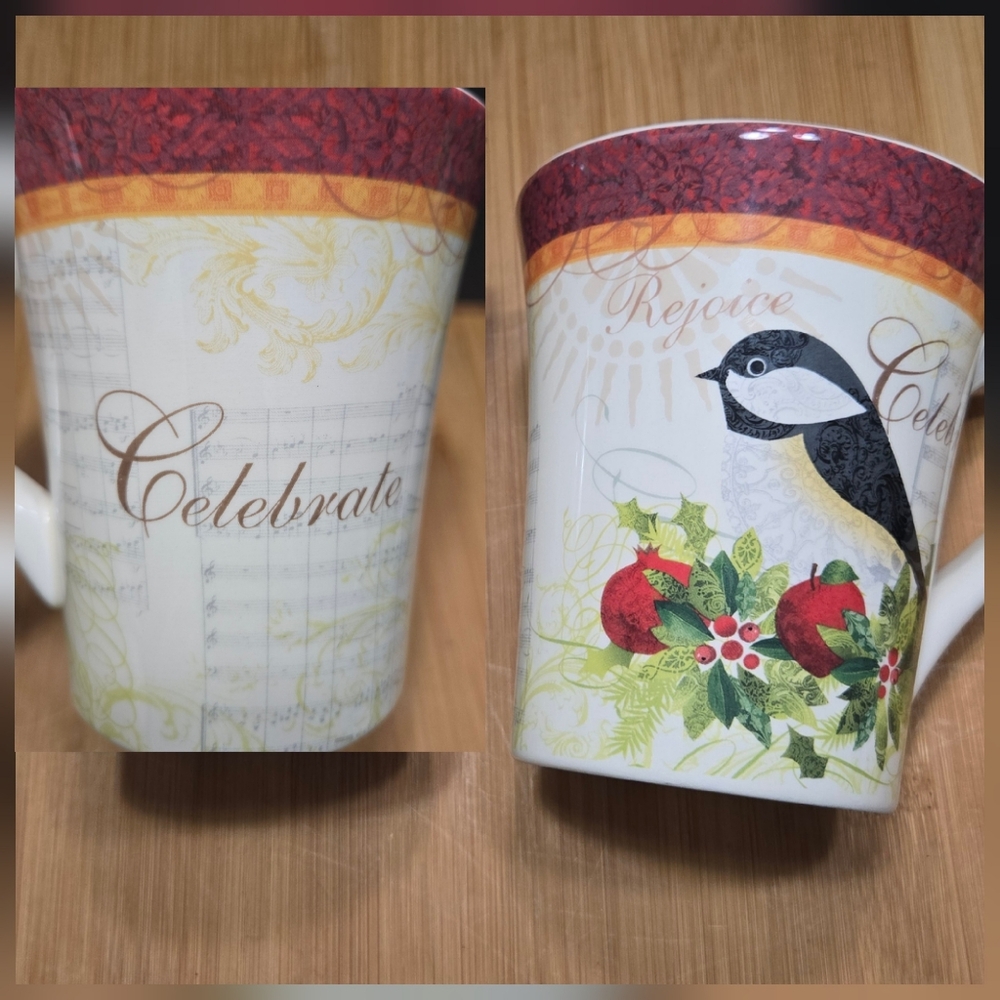 Cracker Barrel Chickadee Season of Peace Mug Coffee Cup
